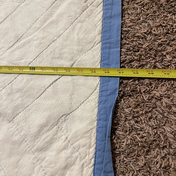 Antique Quilt! Flower Pots And Birds Estate Find! Vintage Handmade Quilt 87”X67” - Picture 8 of 11